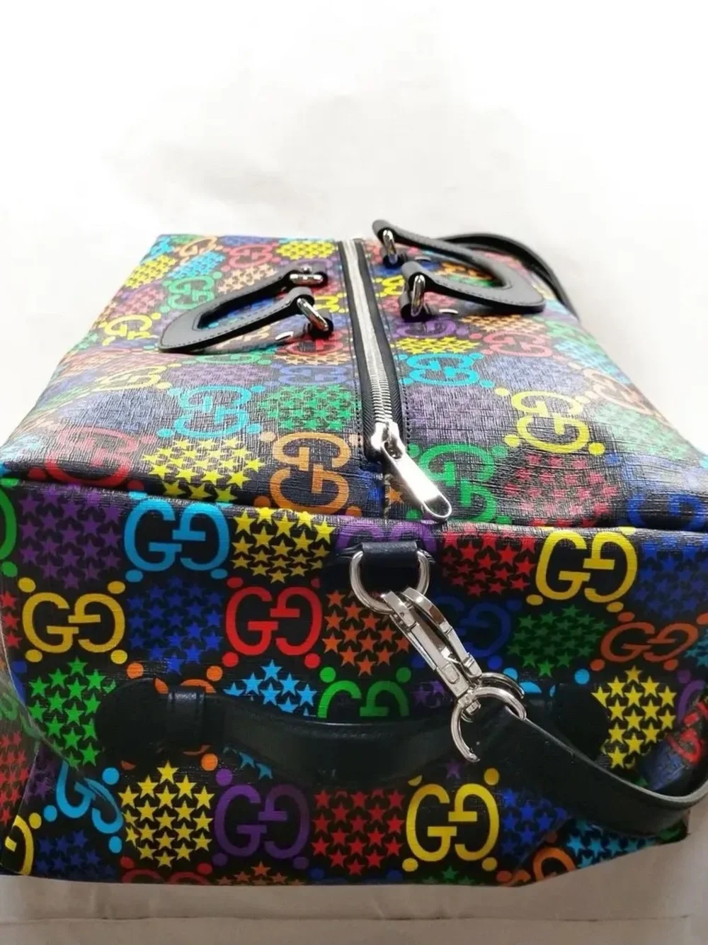 Gucci GG Psychedelic Duffel Luggage Boston Bag - Picture 2 of 8